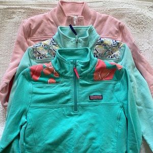 THREE Vineyard Vines 1/2 zip Pullovers